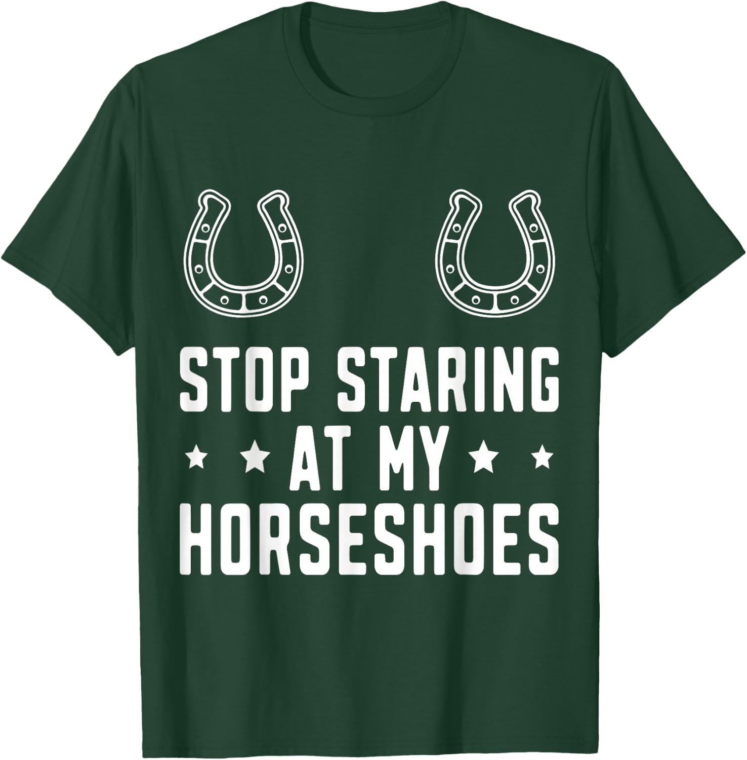 Funny Horseshoe Pitching Horseshoe throwing T-Shirt - T-Shirt | Forest