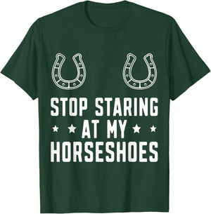 Funny Horseshoe Pitching Horseshoe throwing T-Shirt - T-Shirt | Forest