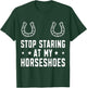 Funny Horseshoe Pitching Horseshoe throwing T-Shirt - T-Shirt | Forest