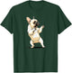 Funny French Bulldog Frenchie Dancing Dabbing The Dab Women Girls Kids T-Shirt - T-Shirt | Forest