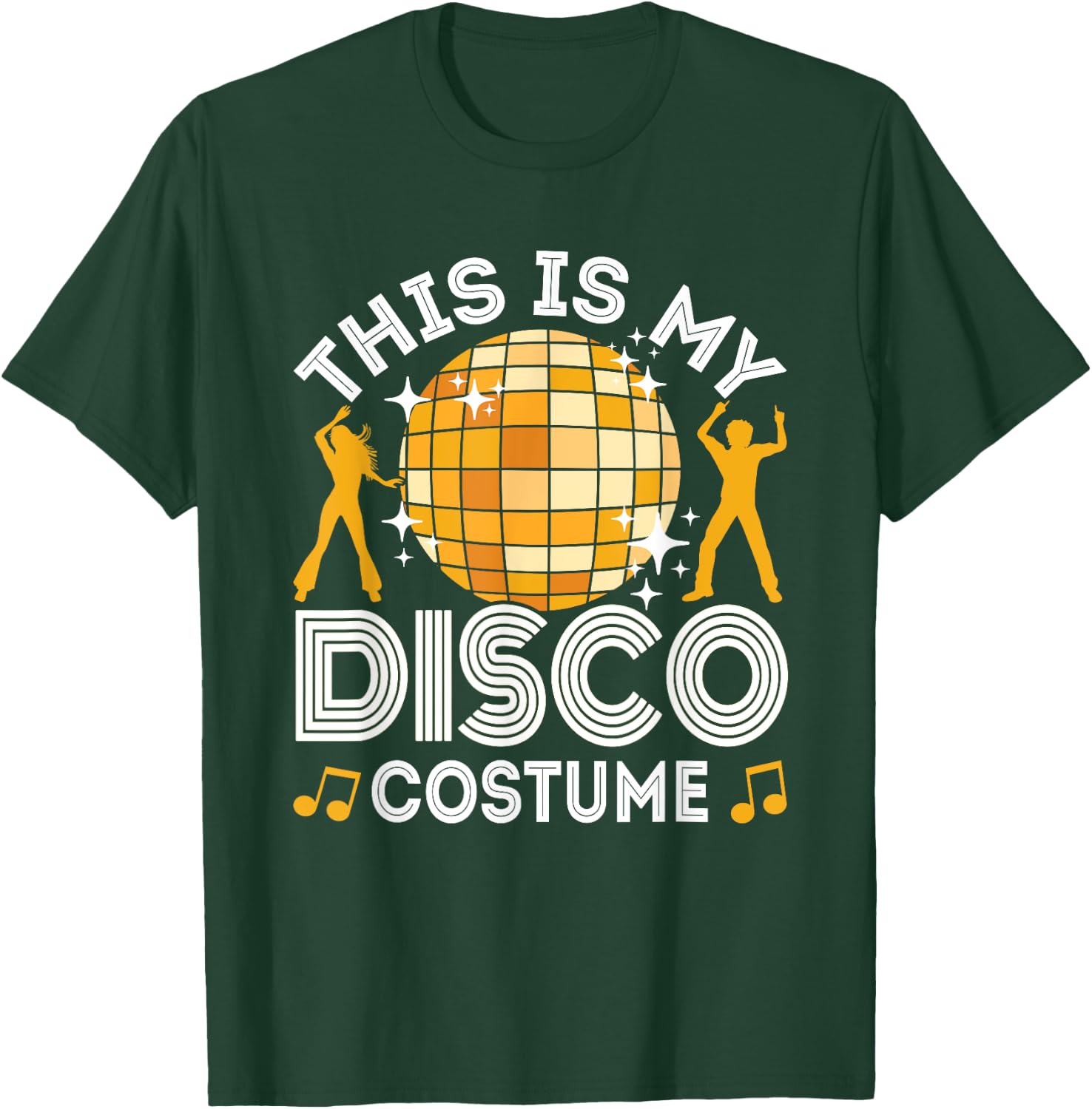 This is My Disco Costume, 70s & 80s Party Outfit, Halloween T-Shirt - T-Shirt | Forest