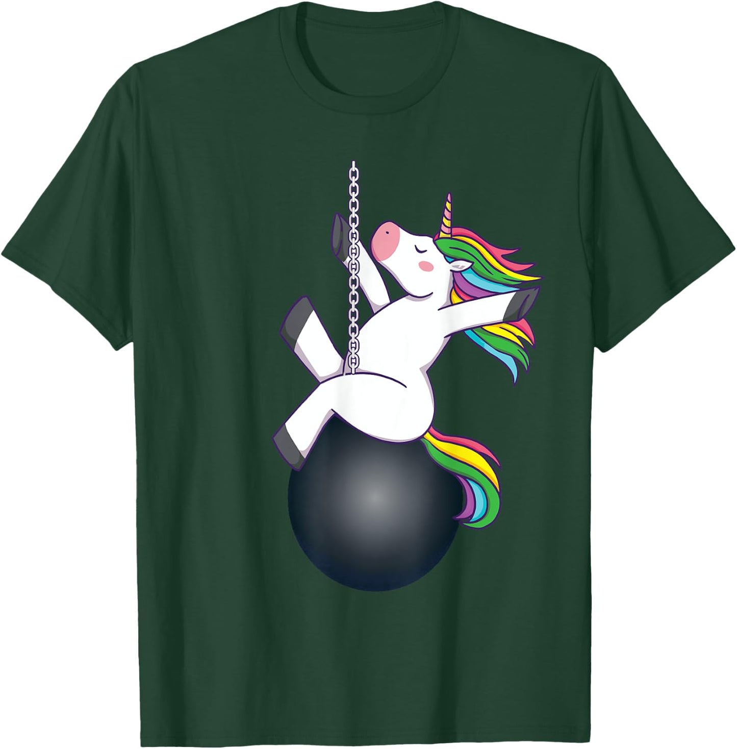 Funny unicorn wrecking ball saying T-Shirt - T-Shirt | Forest