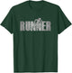 Runner Track & Field Cross Country Female Marathon Running T-Shirt - T-Shirt | Forest
