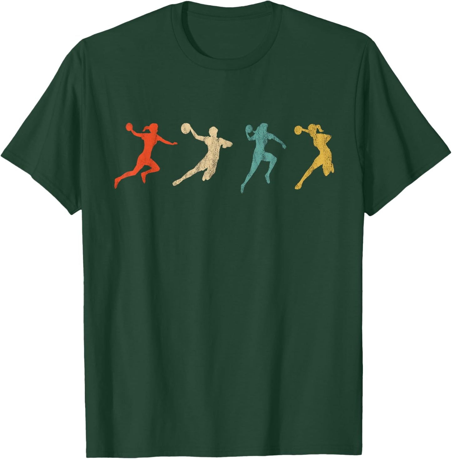 Retro Vintage Handball Player Handball Game Handball Team T-Shirt - T-Shirt | Forest