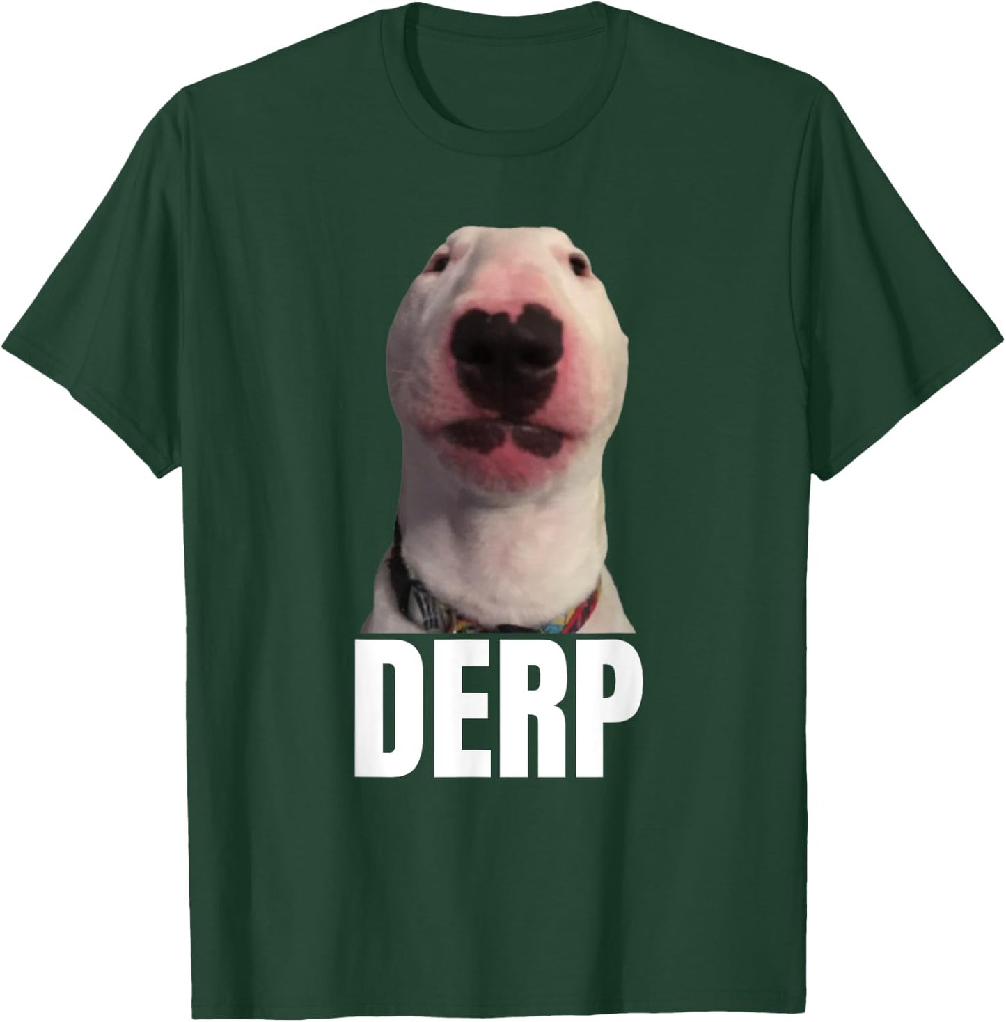 Derp - Funny Cringe Meme Dog DERP Trendy Teenager Slang Men Women T-Shirt - T-Shirt | Forest