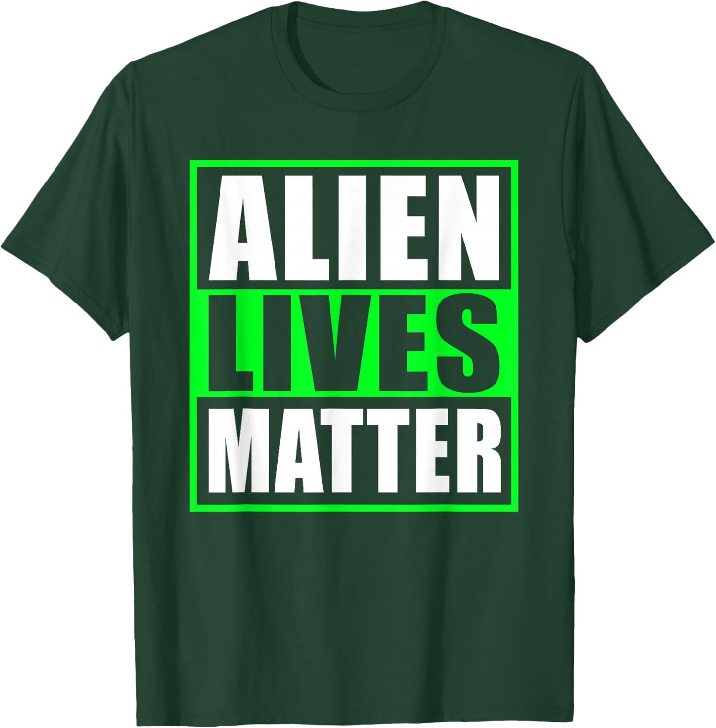 Alien Lives Matter UFO T-Shirt - T-Shirt | Forest