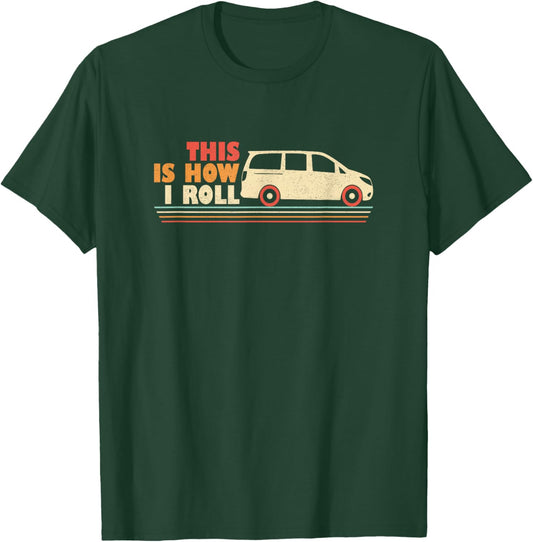 Minivan Dads Funny Pun Dad Drives Minivan Daddy Lifestyle T-Shirt - T-Shirt | Forest