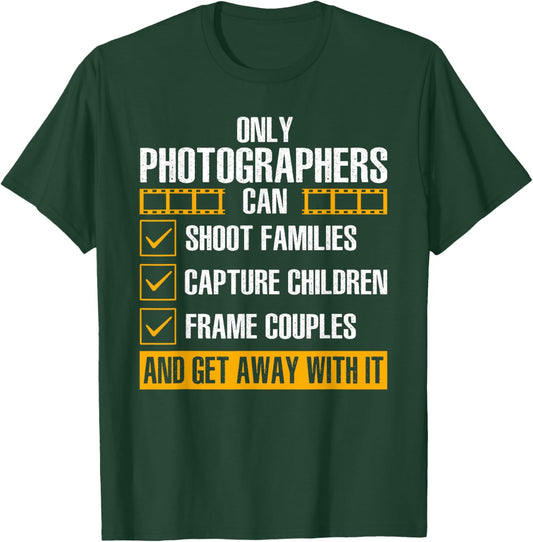 Cool Photographer Art Women Photography Camera Lover T-Shirt - T-Shirt | Forest