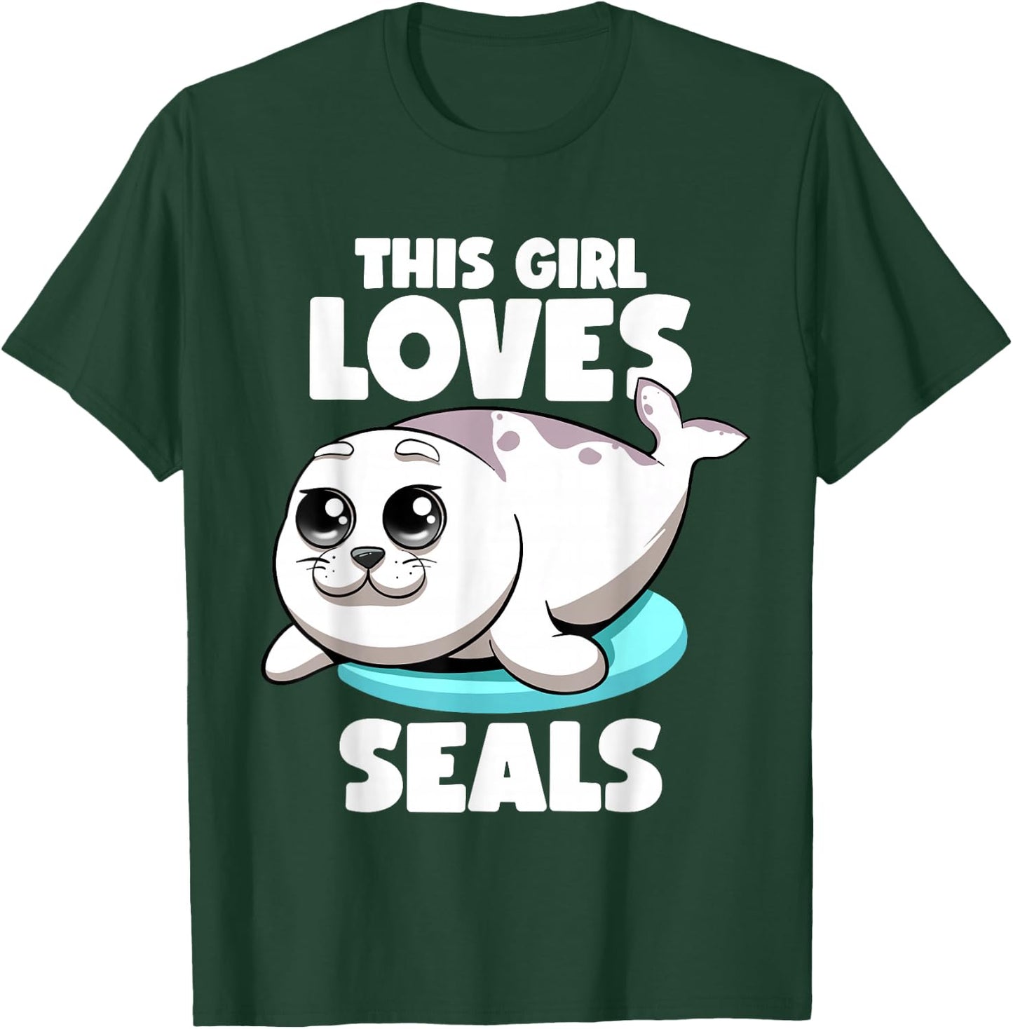 This Girl Loves Seals Fat Chubby Seal Lover Seals Sea Lion T-Shirt - T-Shirt | Forest