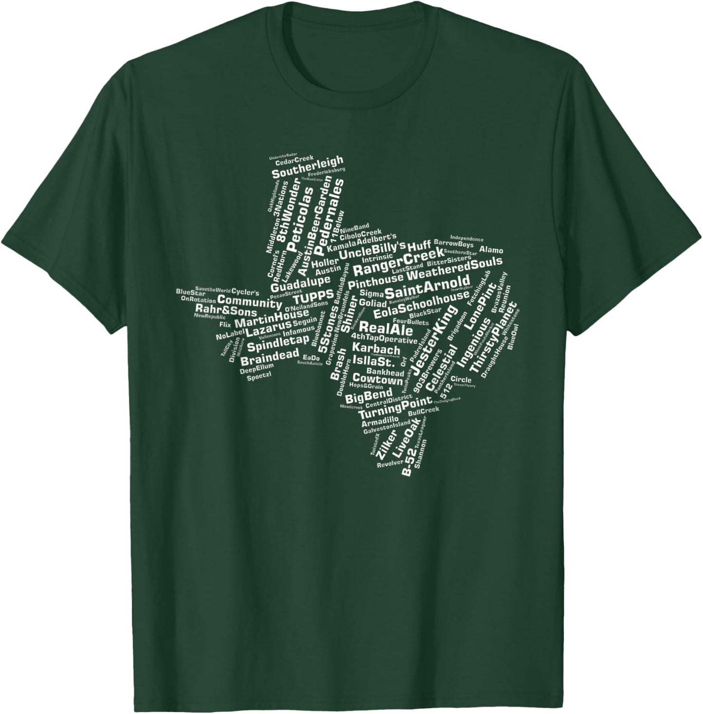Texas Breweries T-Shirt - T-Shirt | Forest