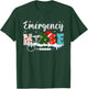 Emergency Nurse Christmas ER Nursing Practitioner Xmas Nurse T-Shirt - T-Shirt | Forest