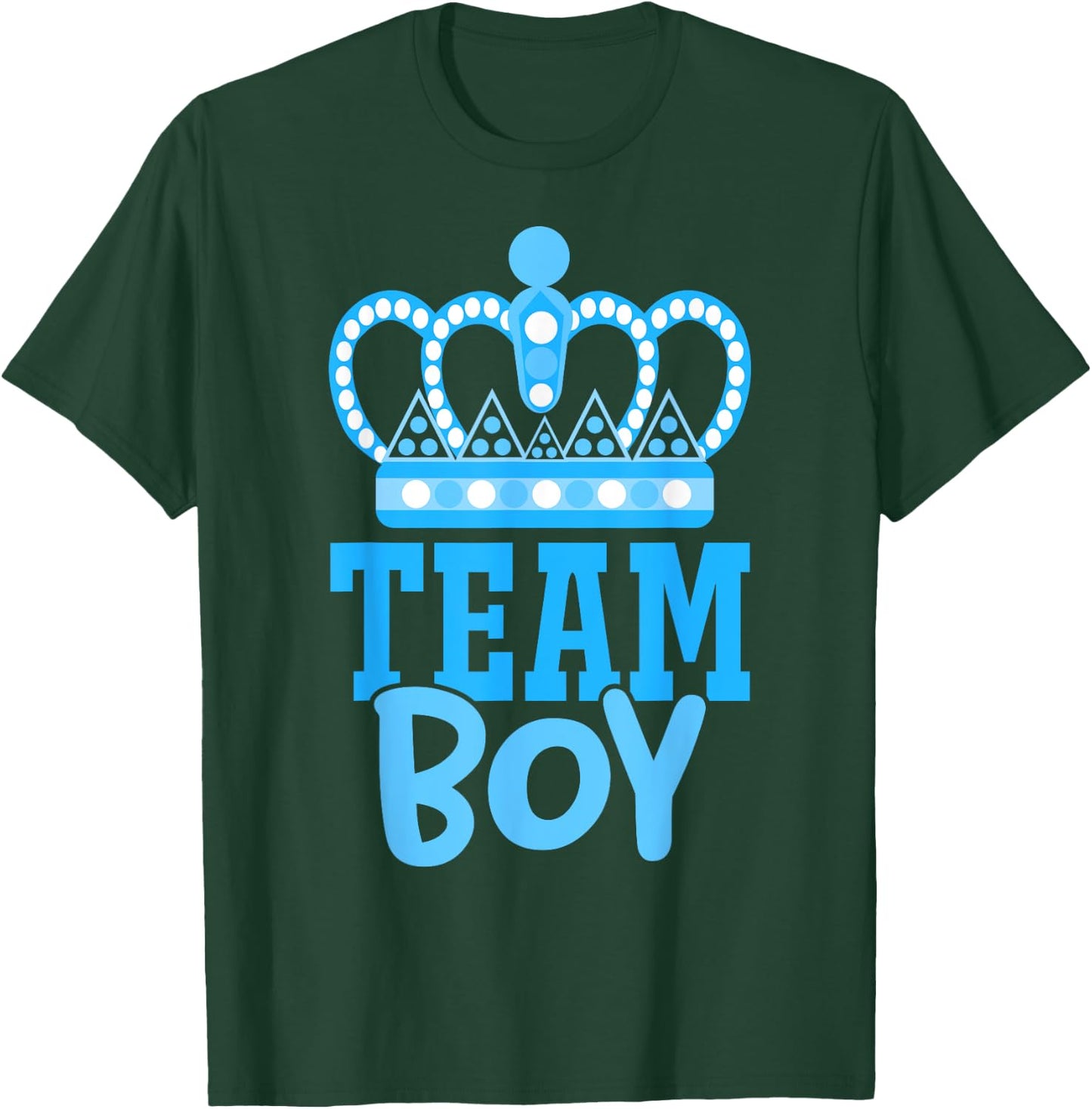 Team Boy Team Girl Blue Gender Reveal Party Matching Family T-Shirt - T-Shirt | Forest