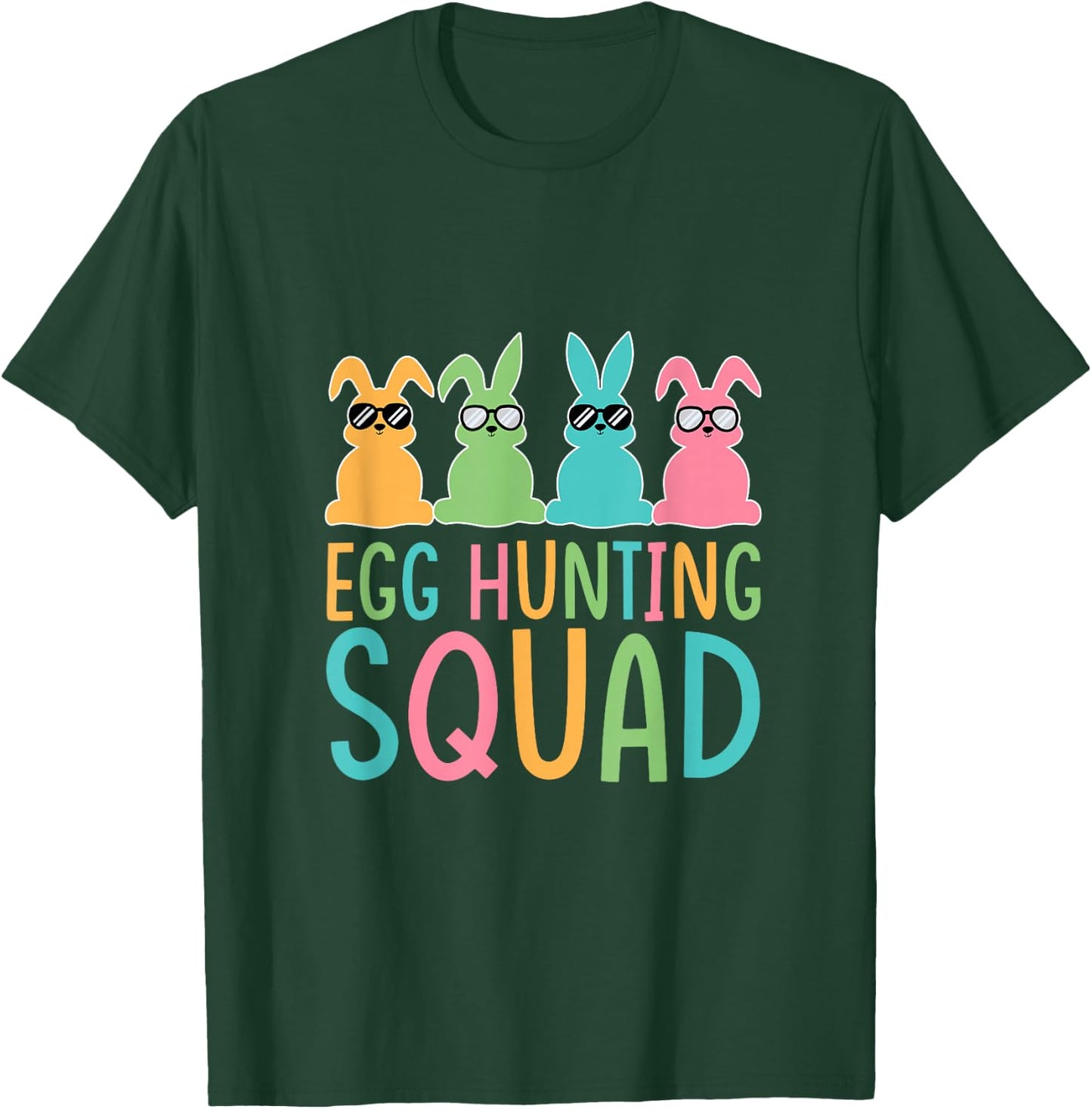 Egg Hunting Squad Crew Family Happy Easter Bunny T-Shirt - T-Shirt | Forest