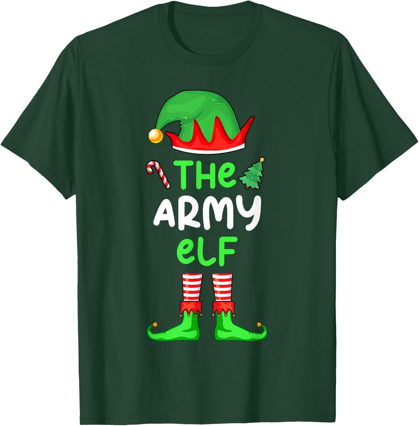 I'm The Army Elf Christmas Funny Family Matching Pajama T-Shirt - T-Shirt | Forest