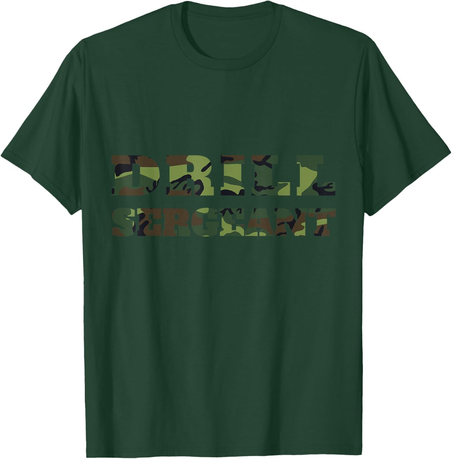 Uniform Military camouflage Drill Sergeant Shirt Men Women T-Shirt - T-Shirt | Forest