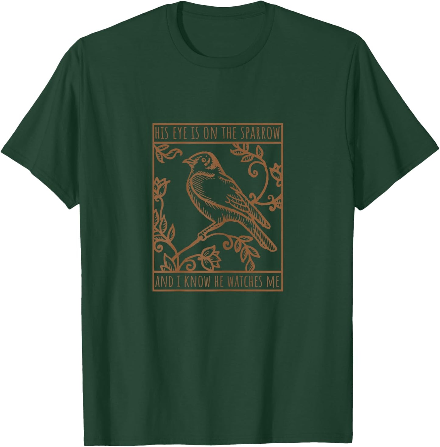 His Eye is on the Sparrow Vintage T-Shirt - T-Shirt | Forest