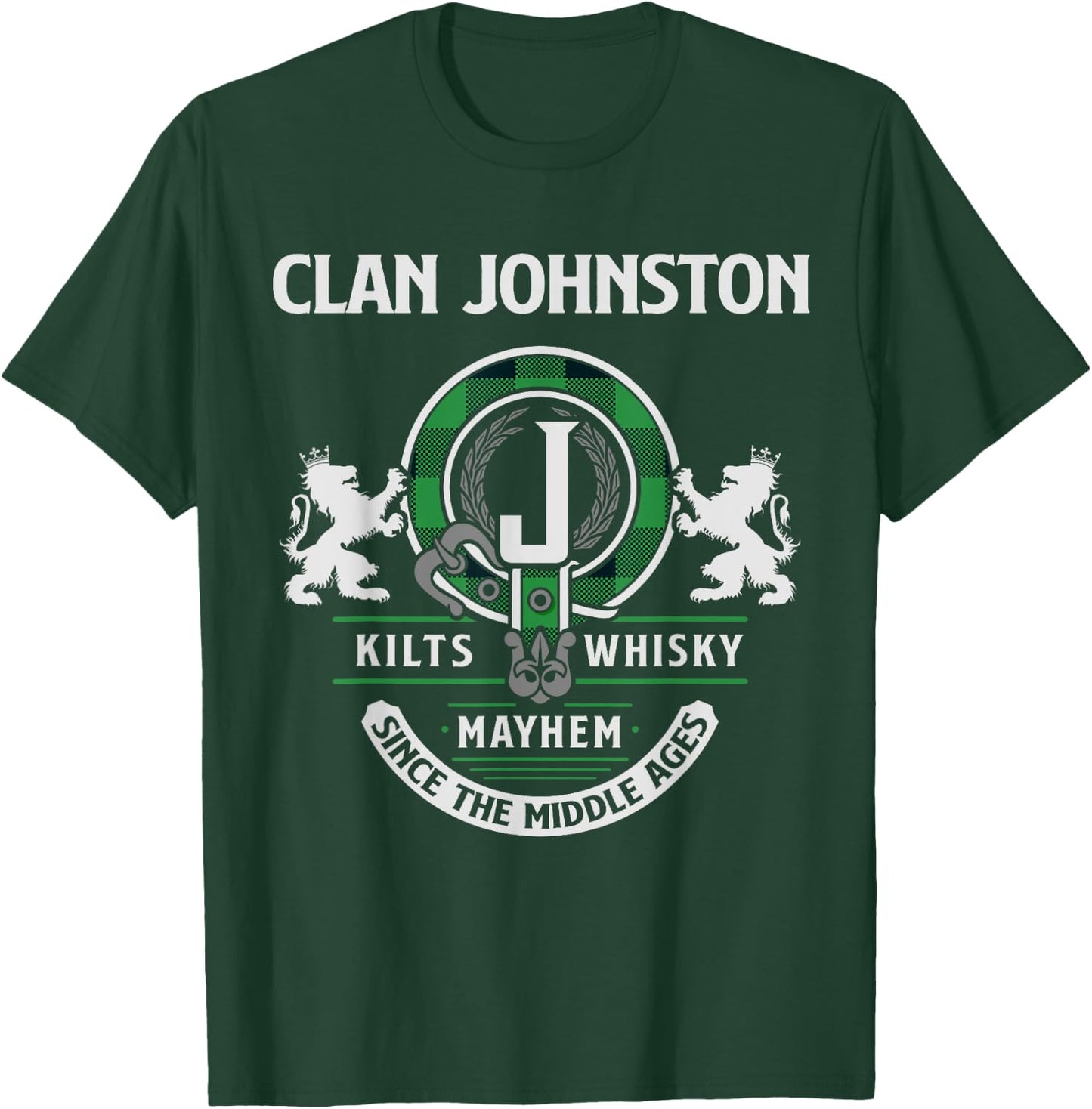 Clan Johnston Scottish Surname Family Highland Games T-Shirt - T-Shirt | Forest
