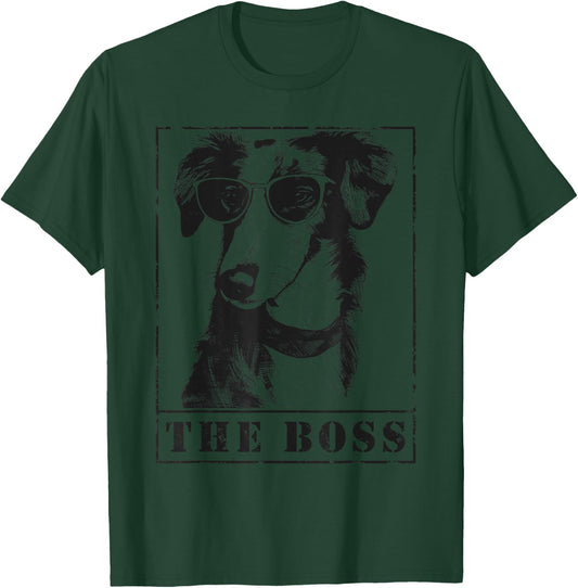 The Funny Silken Windhound Boss Mom Dad Dog Lover T-Shirt - T-Shirt | Forest