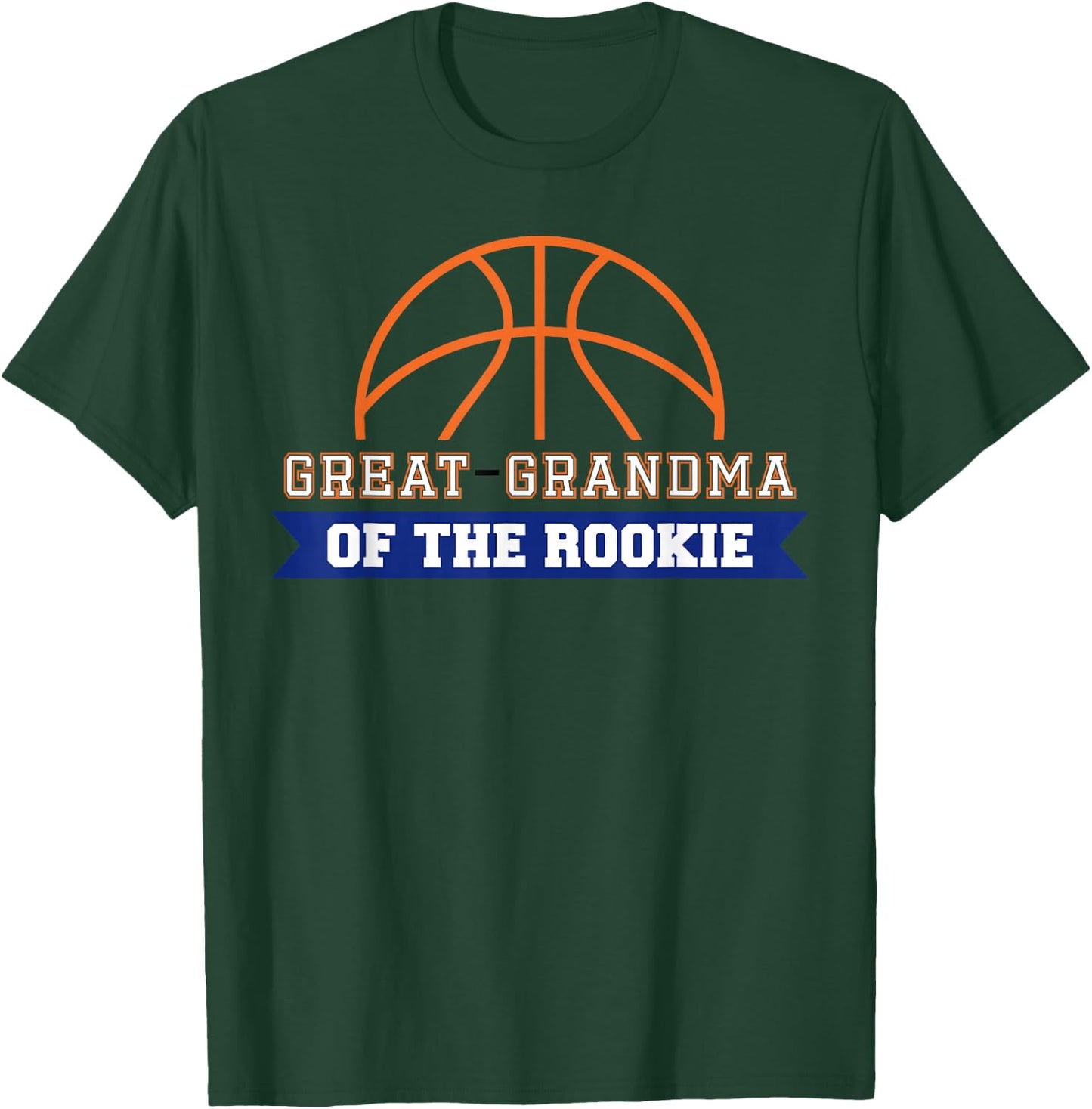 Great-Grandma of Rookie 1st Birthday Basketball Theme T-Shirt - T-Shirt | Forest