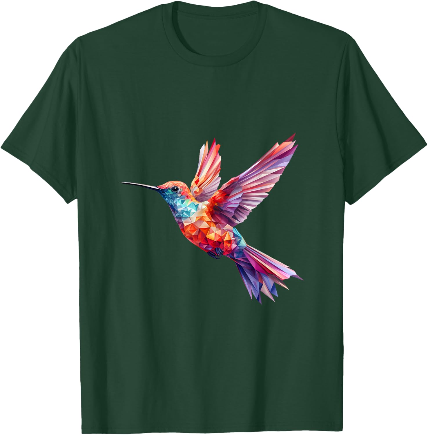Hummingbird Colorful T-Shirt - T-Shirt | Forest