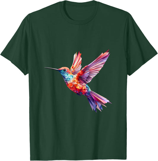 Hummingbird Colorful T-Shirt - T-Shirt | Forest