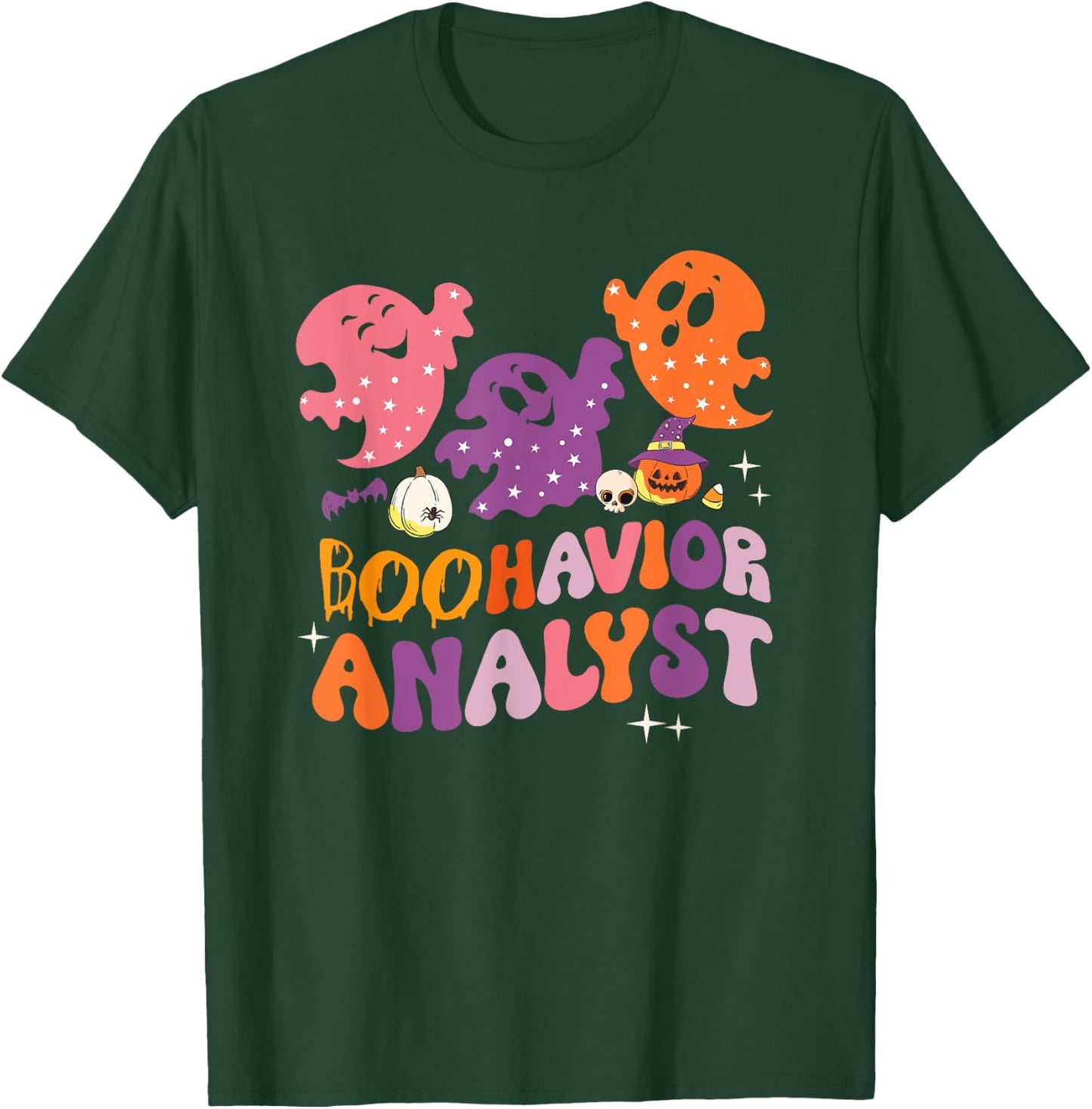Boohavior Squad Analyst Squad ABA Therapist Halloween T-Shirt - T-Shirt | Forest
