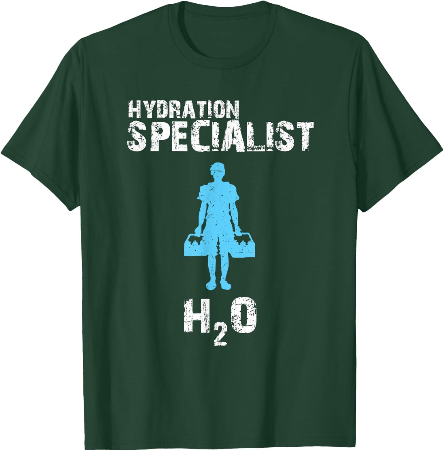 Hydration Specialist Team Manager Football Hydrated Waterboy T-Shirt - T-Shirt | Forest