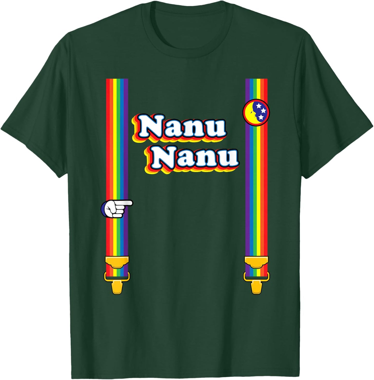 Nanu Nanu Retro 70s T-Shirt - T-Shirt | Forest
