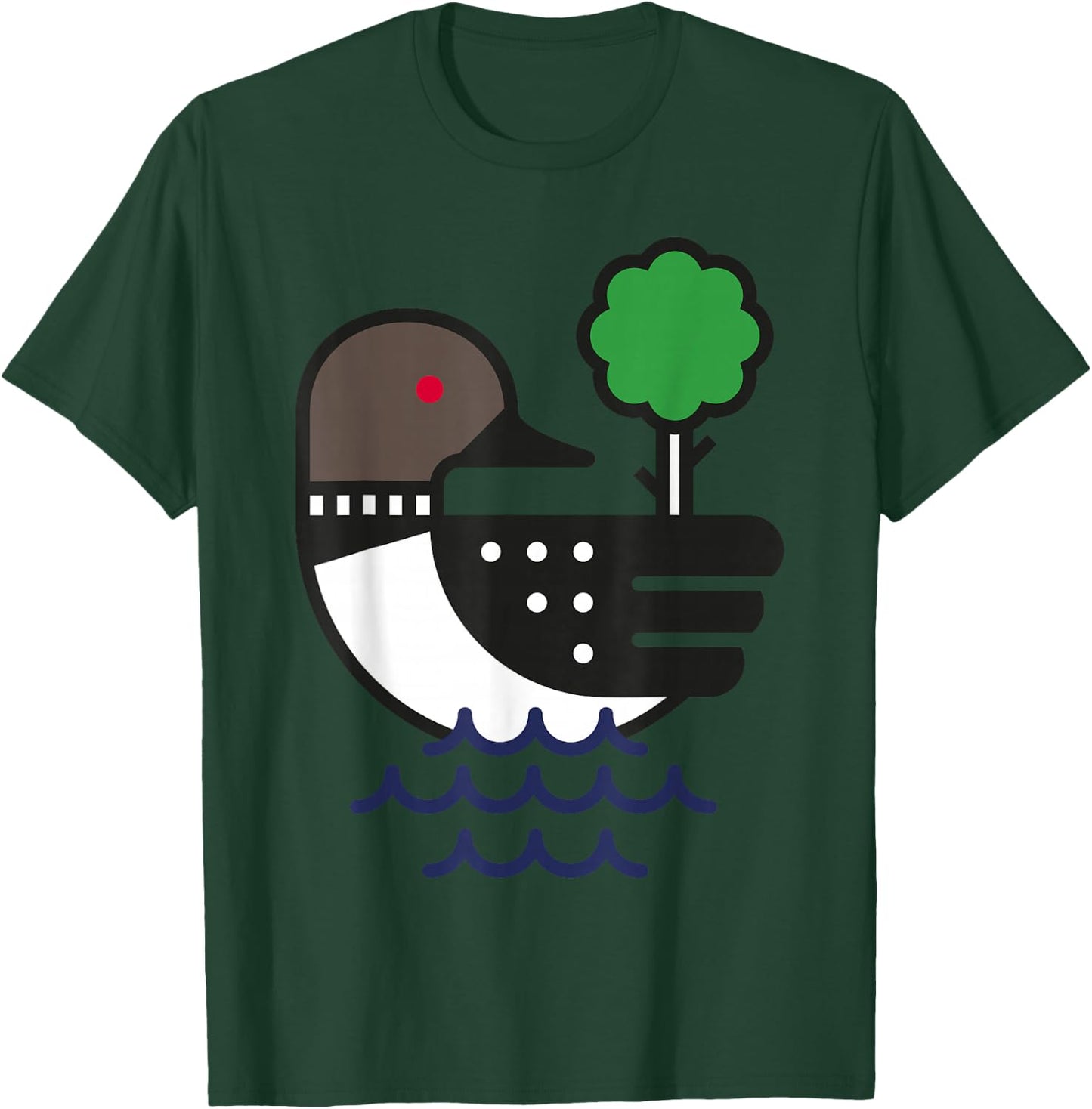 Minnesota Loon Vintage T-Shirt - T-Shirt | Forest