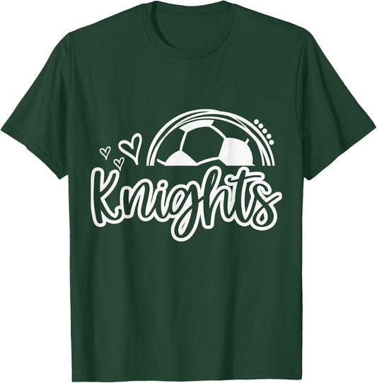Knights Soccer Must Have Retro Trendy Game Day Spirit T-Shirt - T-Shirt | Forest
