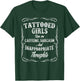 Tattooed Girls Run on Caffeine Sarcasm T-Shirt - T-Shirt | Forest