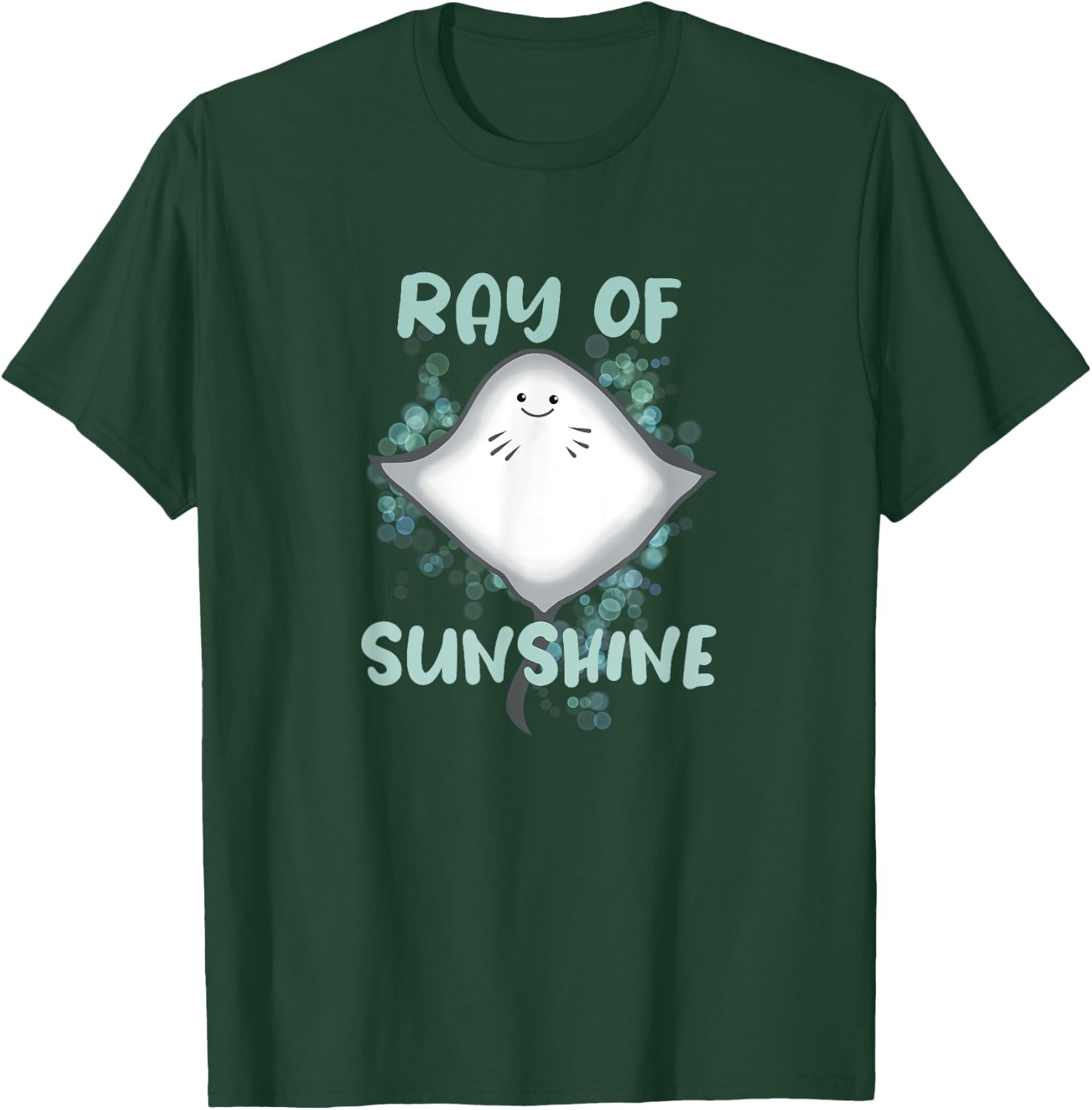 Ray Of Sunshine Stingray Men Women Kids T-Shirt - T-Shirt | Forest