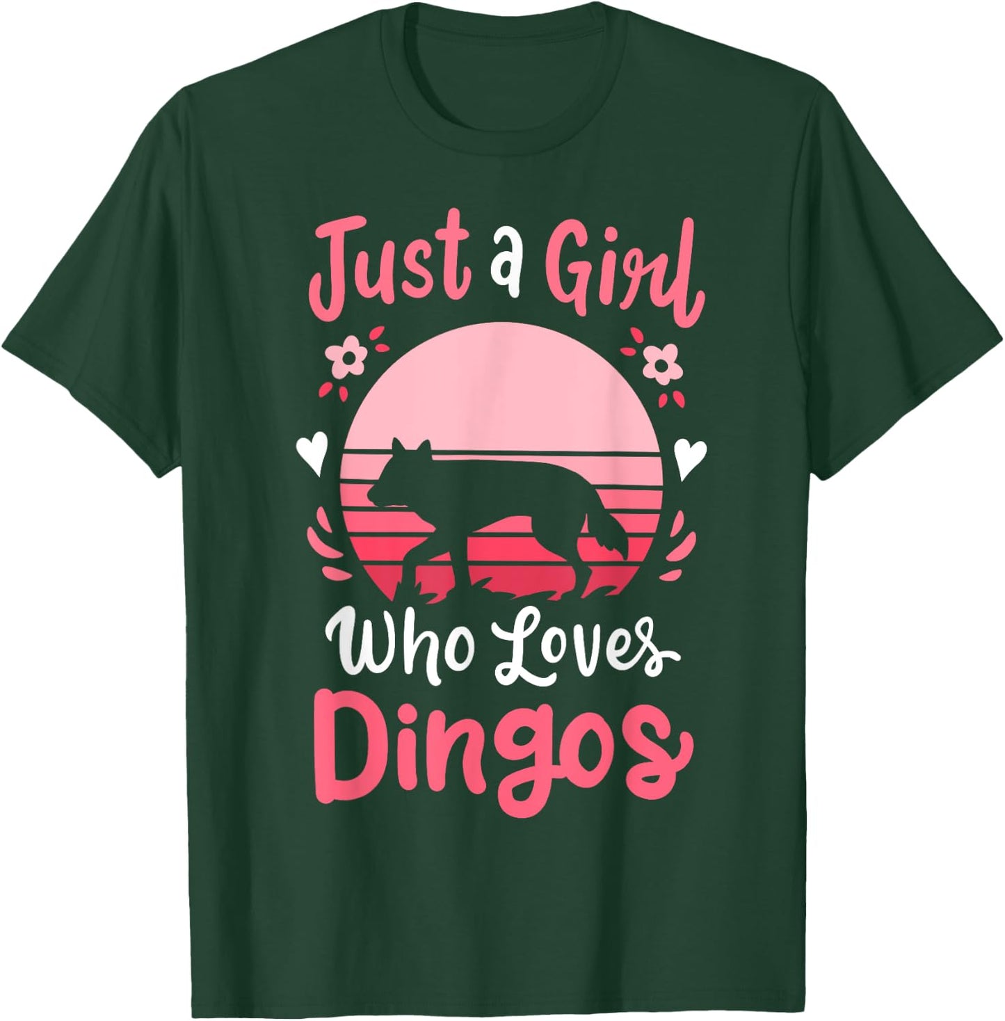 Dingo Just a Girl Who Loves Dingos T-Shirt - T-Shirt | Forest
