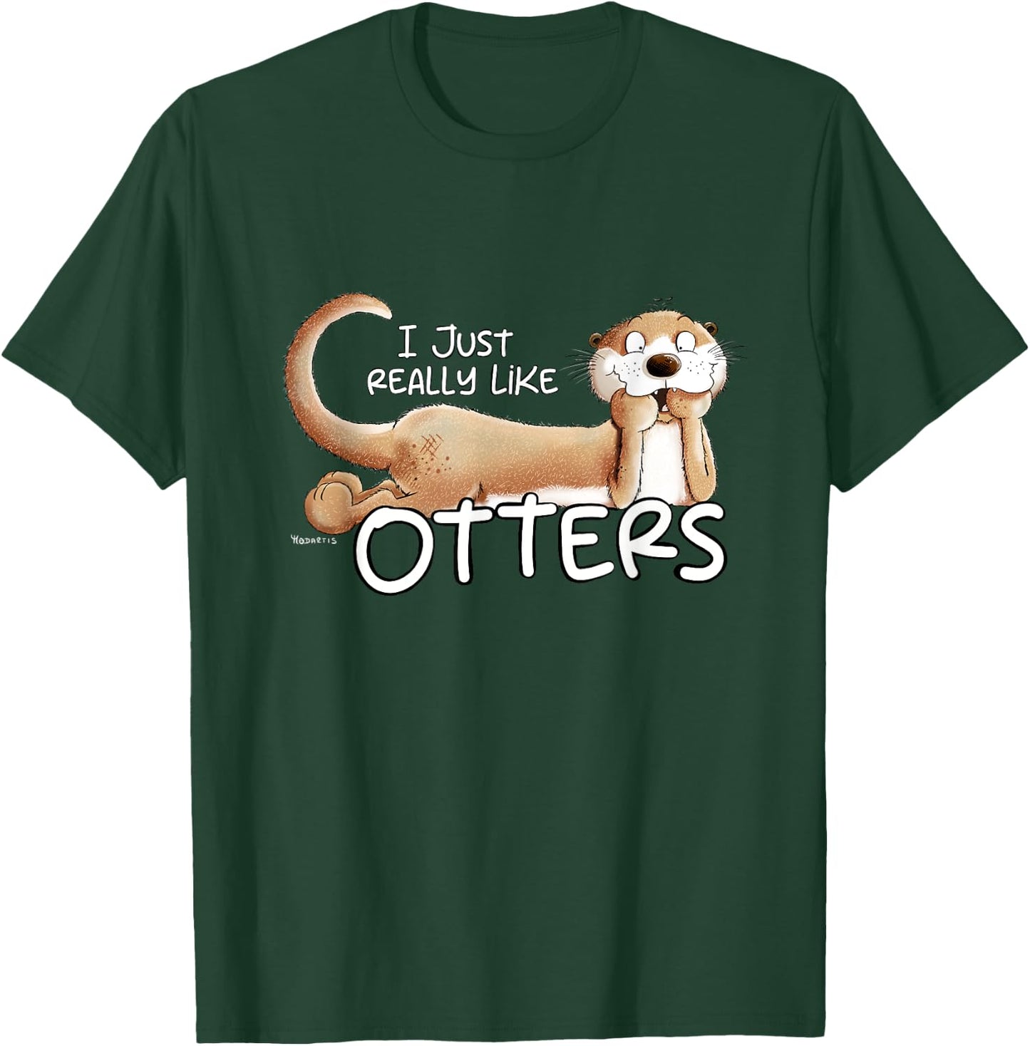 I Just Really Like Otters For Sea Otter Lover T-Shirt - T-Shirt | Forest