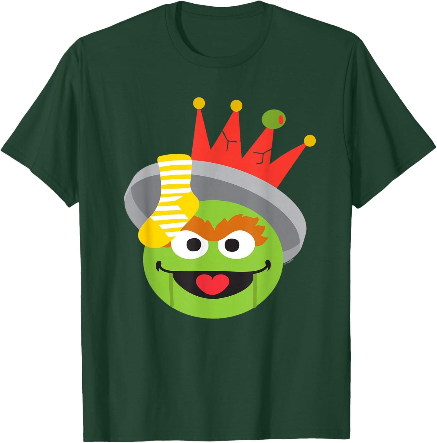Sesame Street Christmas Nutcracker Oscar The Grouch T-Shirt - T-Shirt | Forest