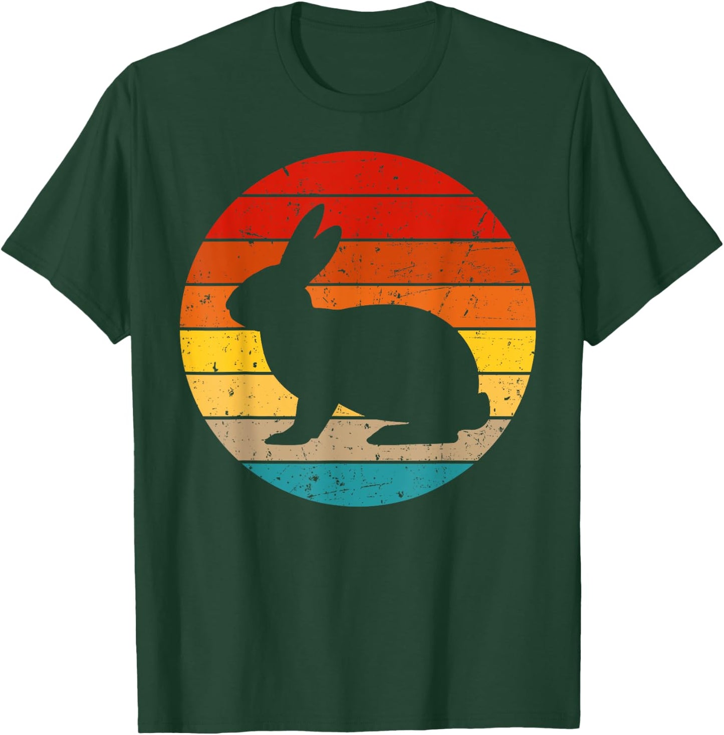 Funny Vintage Rabbit Designs For Kids Men Women Hare Pet T-Shirt - T-Shirt | Forest