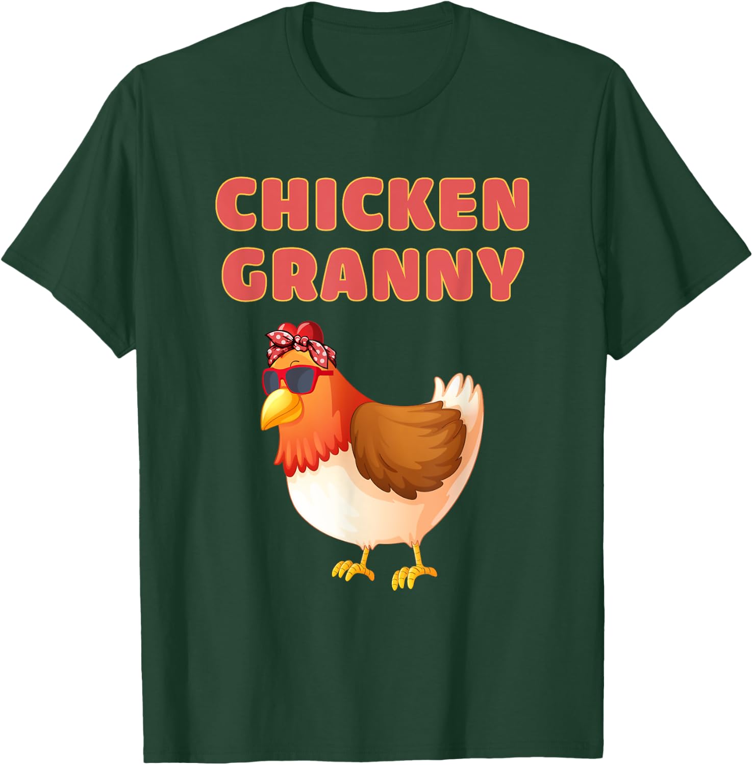 Chicken Granny Funny Chicken Grandma T-Shirt - T-Shirt | Forest