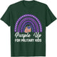 Purple up for Military Kids Rainbow T-Shirt - T-Shirt | Forest