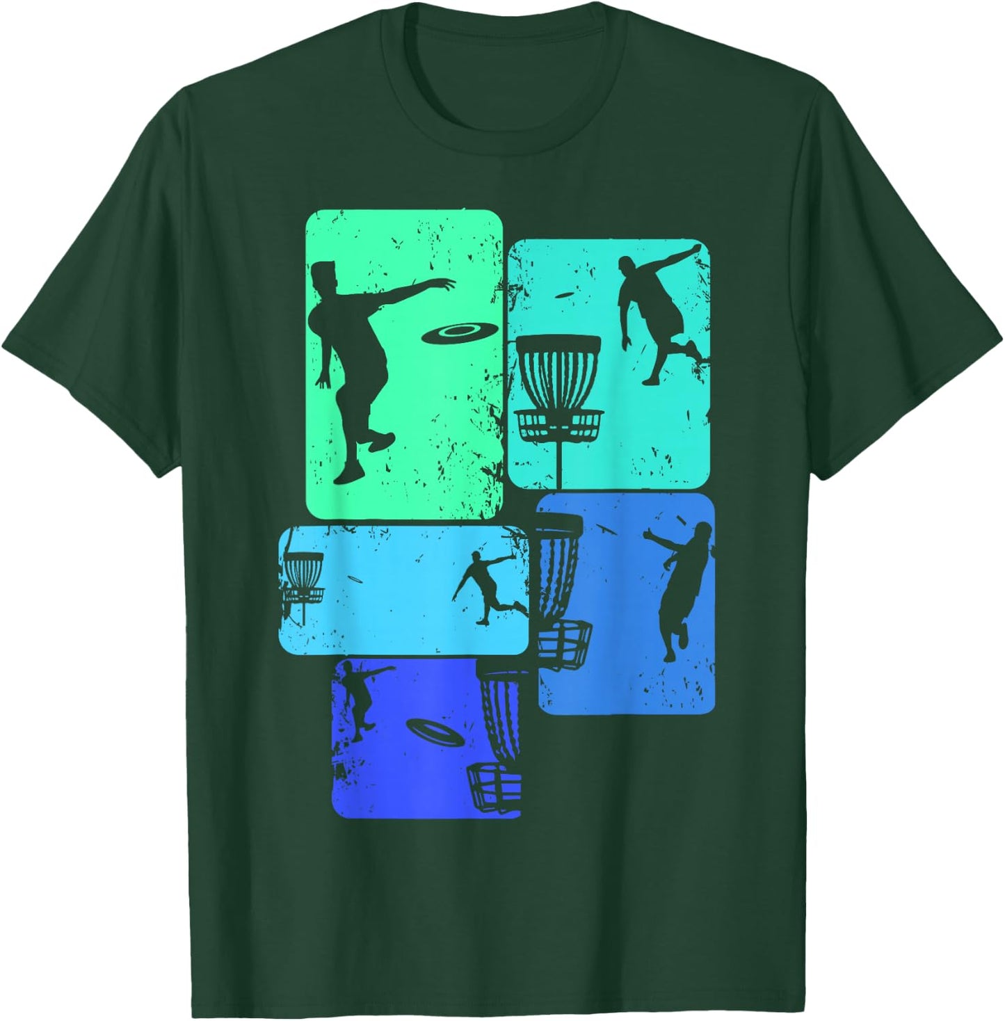 Cool Disc Golf Designs & Gift Ideas Men Boys Kids Disc Golf Black Small T-Shirt - T-Shirt | Forest