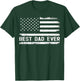 Best Dad Ever with US American Flag Gifts Fathers Day Dad T-Shirt - T-Shirt | Forest
