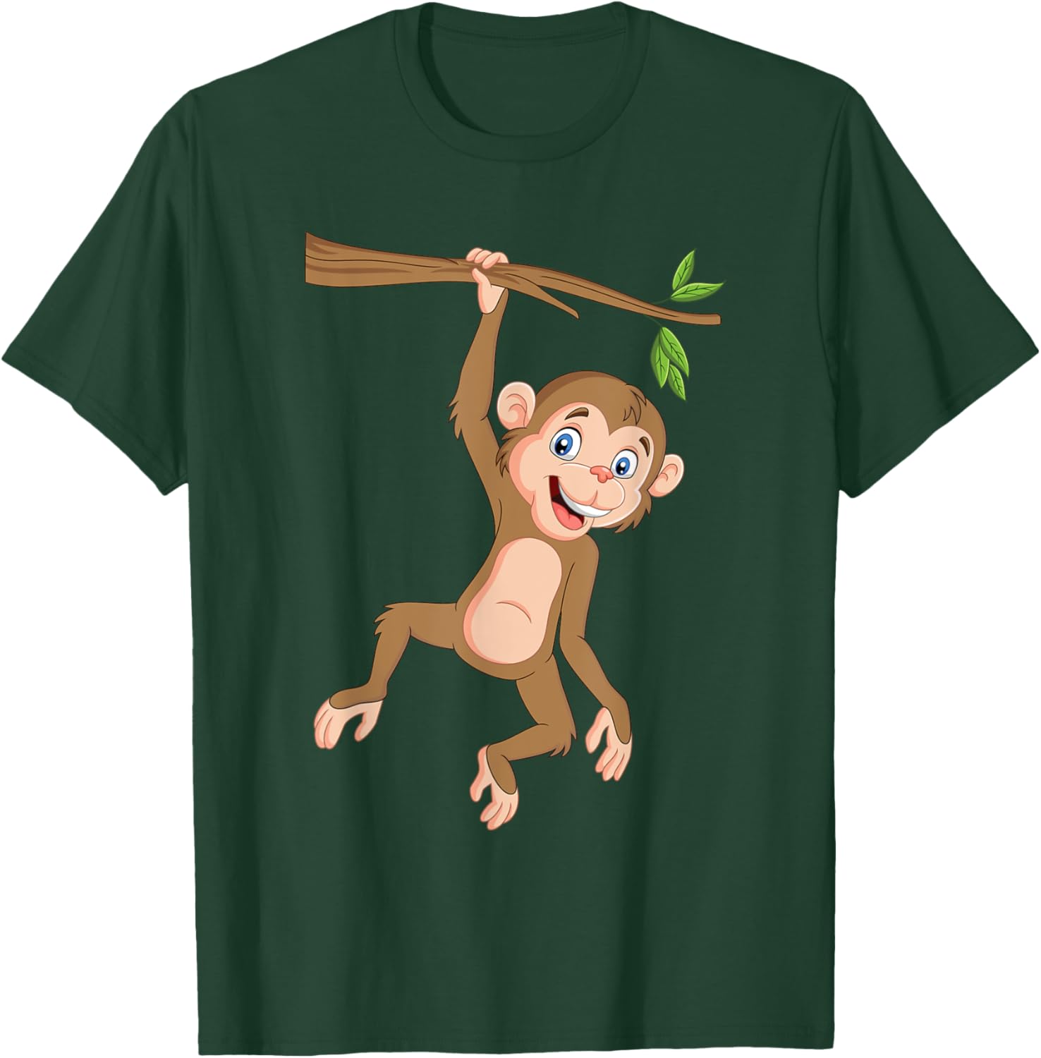 Hanging Monkey - Monkeys Jungle Safari Primate Animal Lover T-Shirt - T-Shirt | Forest