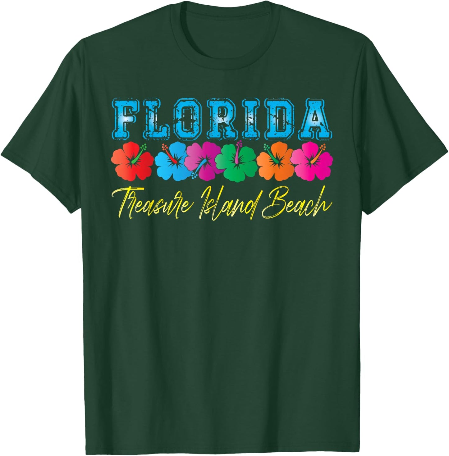 Florida Treasure Island Beach Family Vacation Souvenir T-Shirt - T-Shirt | Forest
