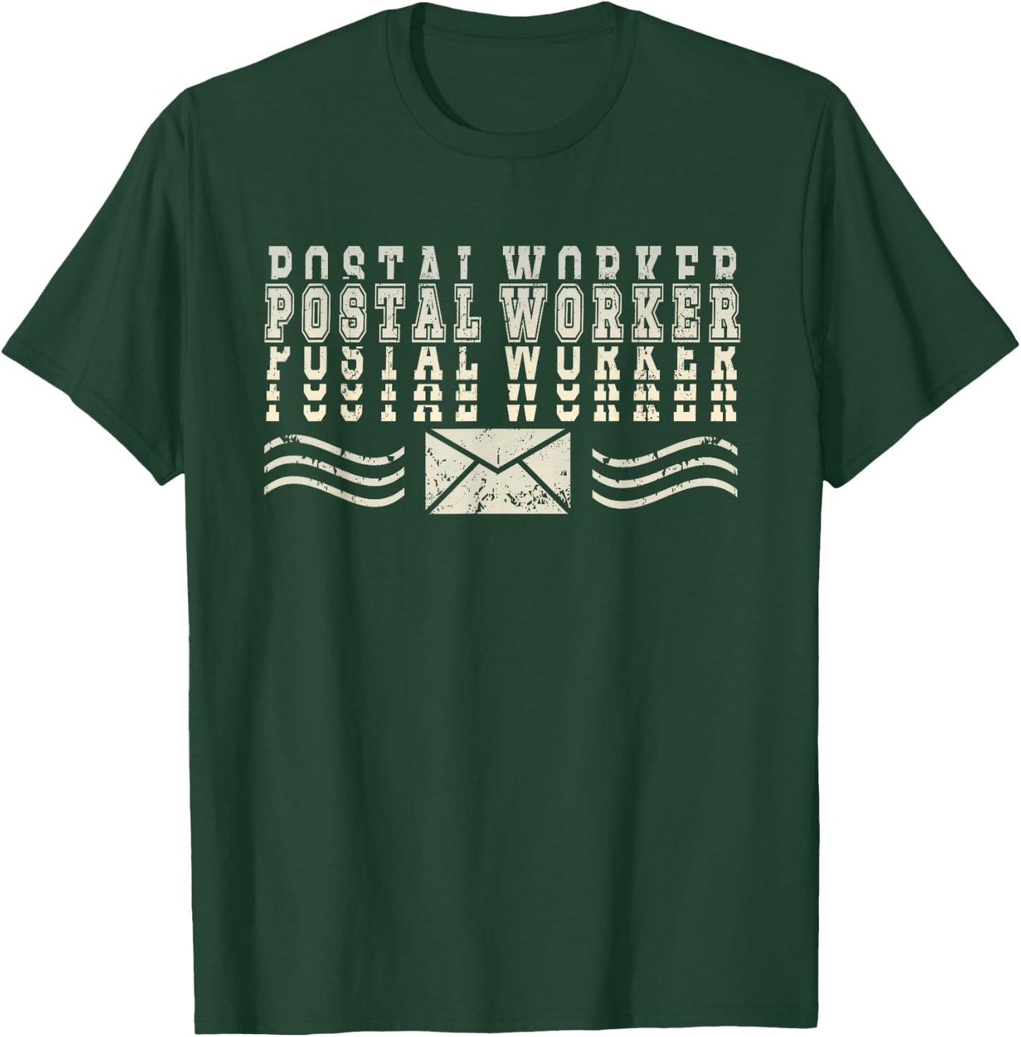 Postal Worker Delivery Service Post Office T-Shirt - T-Shirt | Forest