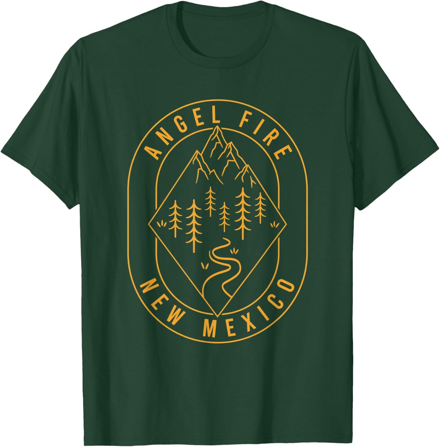 Angel Fire Mountains New Mexico Hiking Outdoors Minimal T-Shirt - T-Shirt | Forest