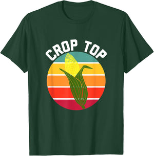 FUNNY Crop Top Country Fair Joke Pun CORN ON THE COB Corny T-Shirt - T-Shirt | Forest