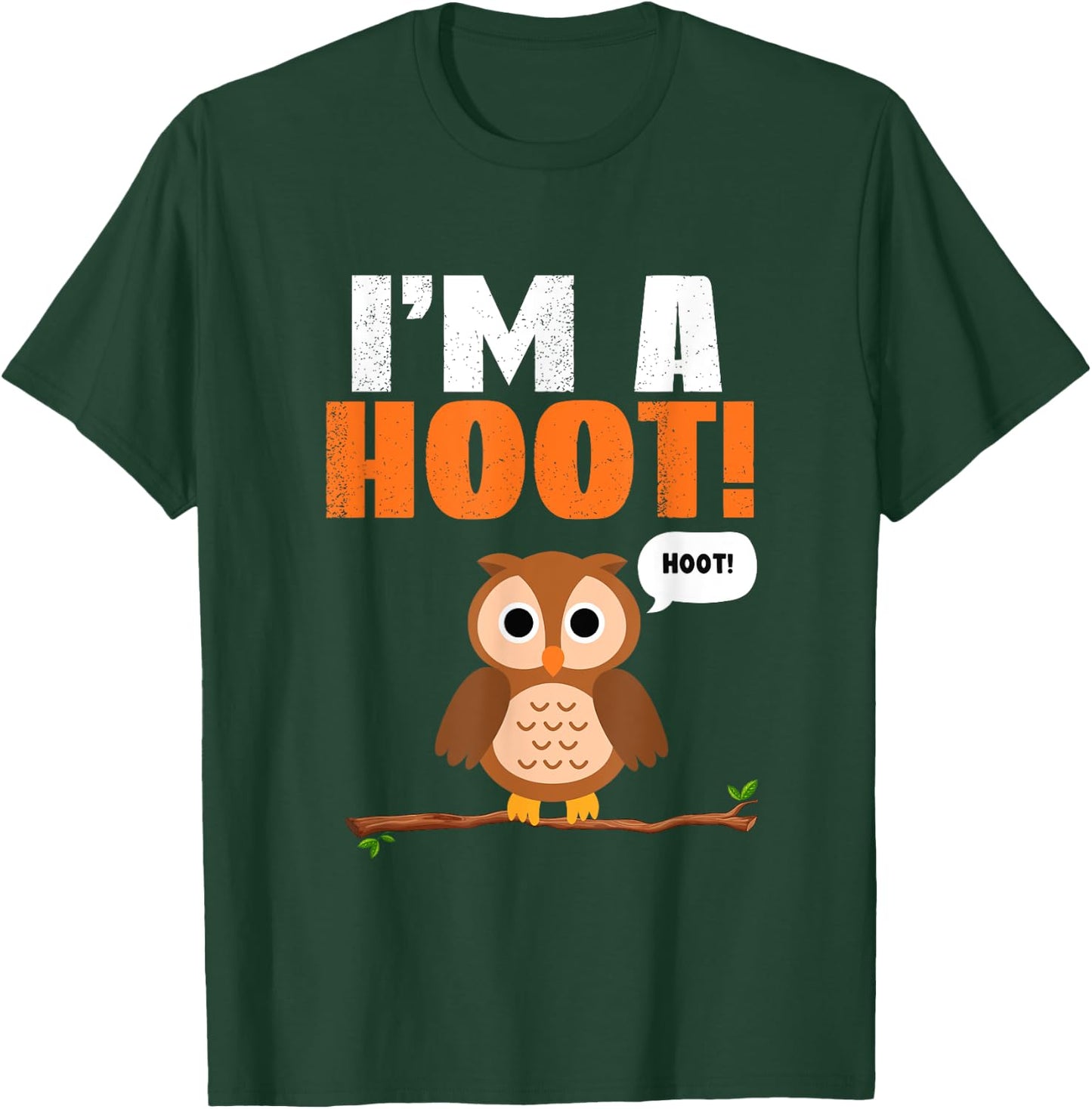 Cor Designs Kids -Adults Hooting Owl T-Shirt - T-Shirt | Forest