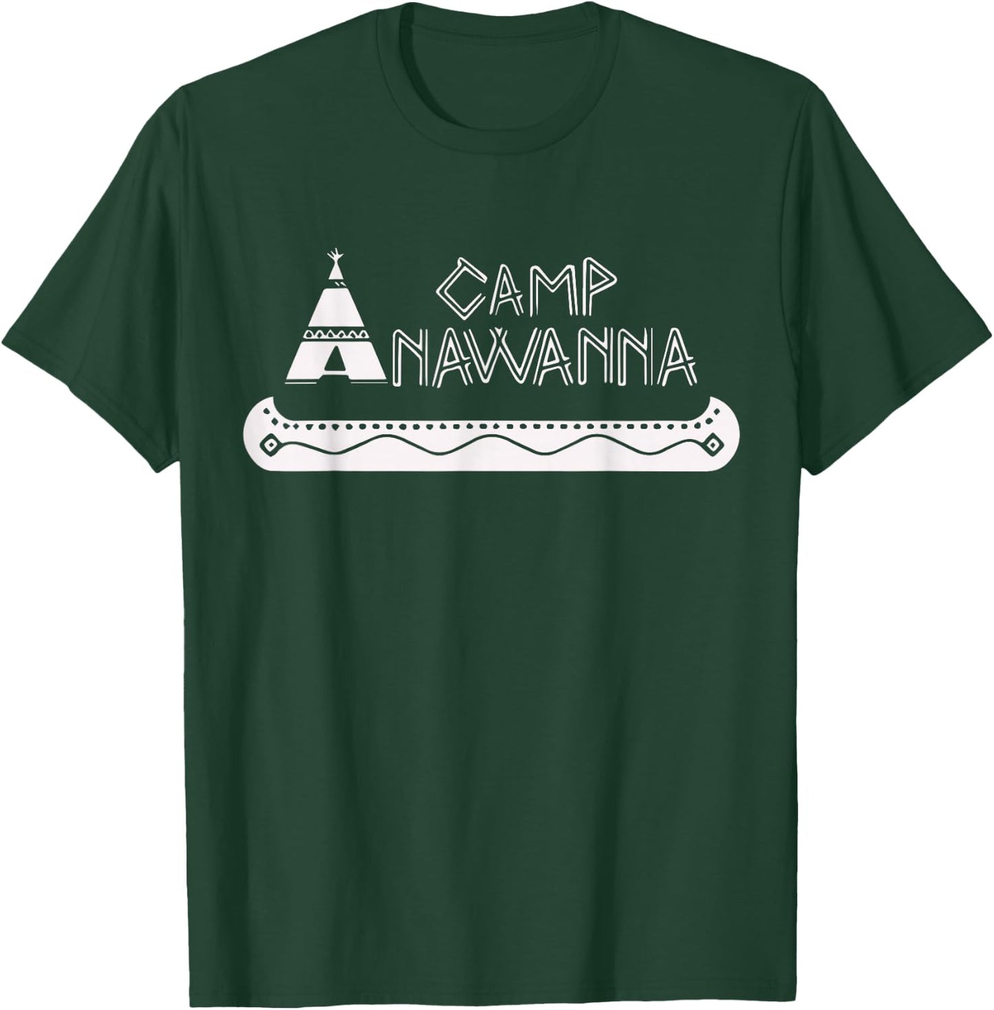Camp Anawanna Vintage - -Adults - Black - Small - Short Sleeve - Vintage T-Shirt - T-Shirt | Forest