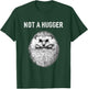 Funny Not A Hugger Cute Baby Hedgehog Vintage Portrait T-Shirt - T-Shirt | Forest