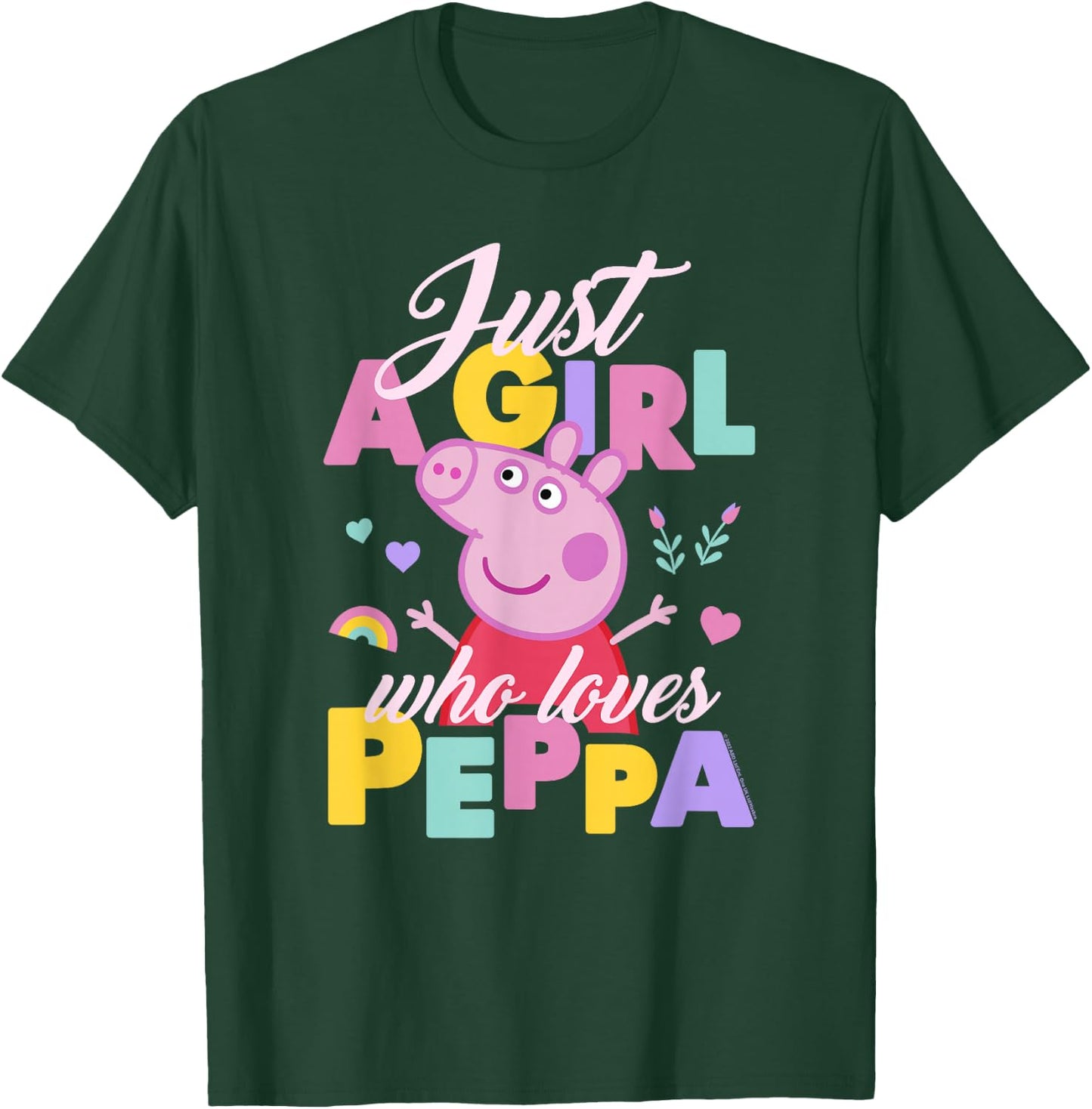 Peppa Pig Just A Girl Who Loves Peppa Playing Cheerfully T-Shirt - T-Shirt | Forest