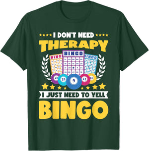 Bingo Player Lover Lucky Bingo T-Shirt - T-Shirt | Forest